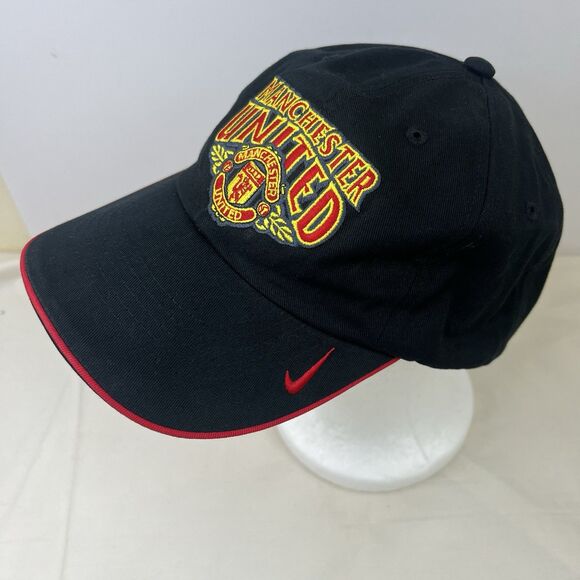 Vintage Manchester United Hat Mens Strapback Black Nike USA Tour 2003 Soccer EPL - Picture 3 of 8